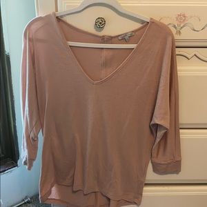 Mauve long sleeve blouse